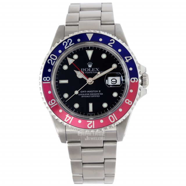 Steel on Oyster Rolex GMT-Master II 16710 40 mm